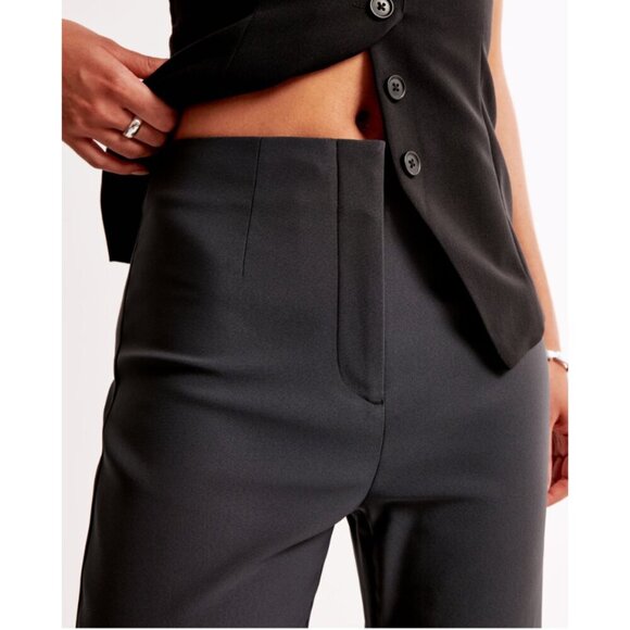 Abercrombie & Fitch | High Rise Slim Boot Trouser In Evening Grey (29/8-Short) - Picture 2 of 16